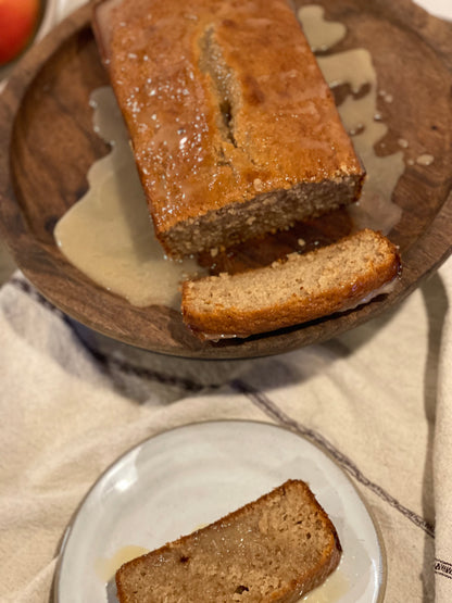 Pear Loaf + Bourbon Glaze